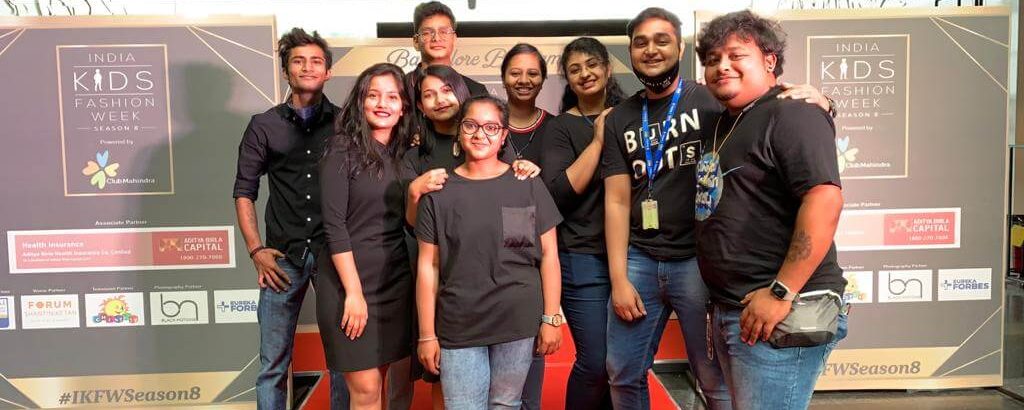 Students of Team.i at a fashion event