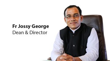 Image of Jossy George the Dean & Director of CHRIST (Deemed to be University), Pune Lavasa Campus