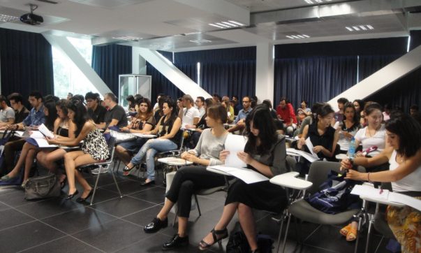 Students in the classroom at Domus Academy