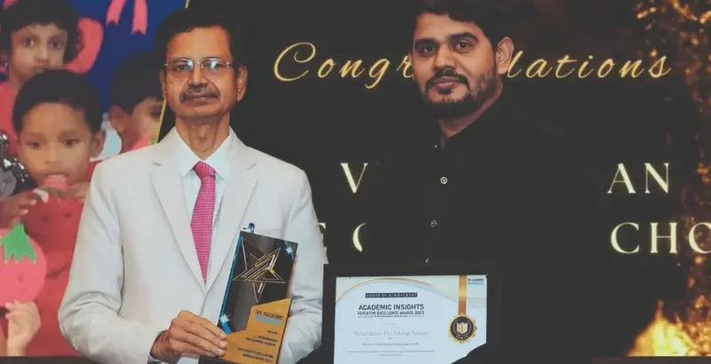awards receiving image of VedaVihaan The Global School