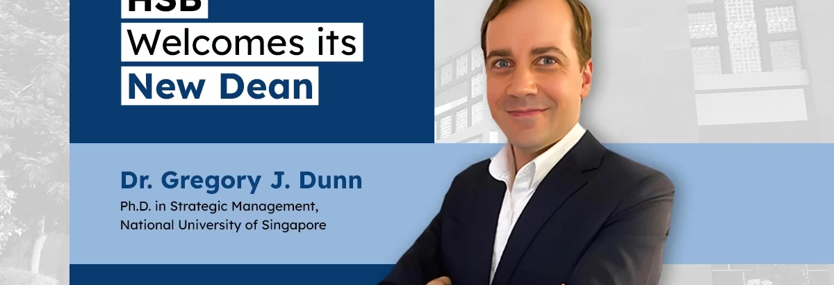 image of Dr. Gregory J Dunn new Dean for Hari Shankar Singhania School of Business