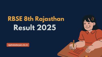 Rajasthan Board Class 8 Exam Result 2025 Expected to Be Announced Today