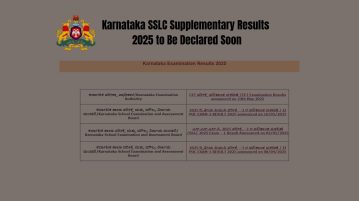 image of the Karnataka SSLC Supplementary Results 2025 to Be Declared Soon