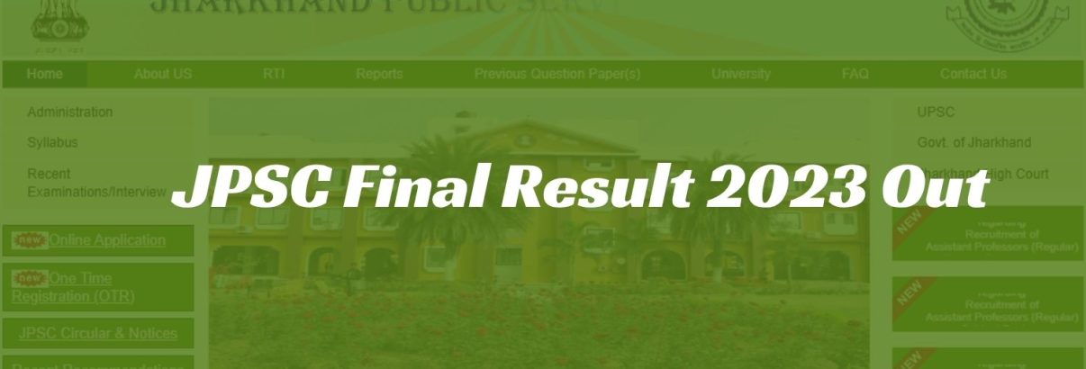 image of JPSC Final Result 2023 Out