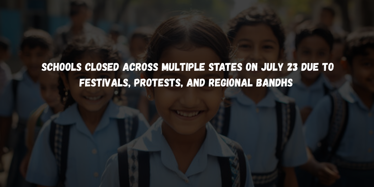 Schools Closed Across States Today Amid Festivals, Protests & Mourning ...