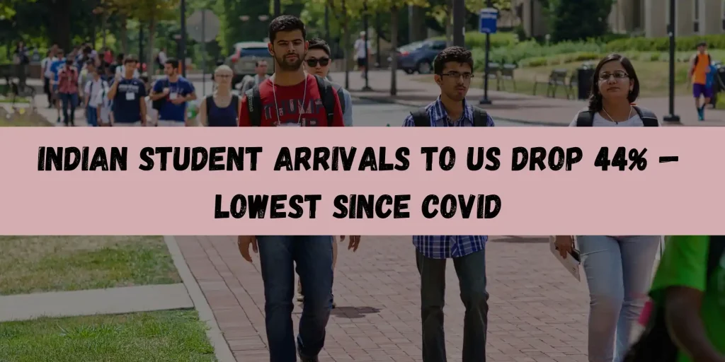 Indian Student Arrivals to US Drop 44% in August, Lowest Since Covid Pandemic