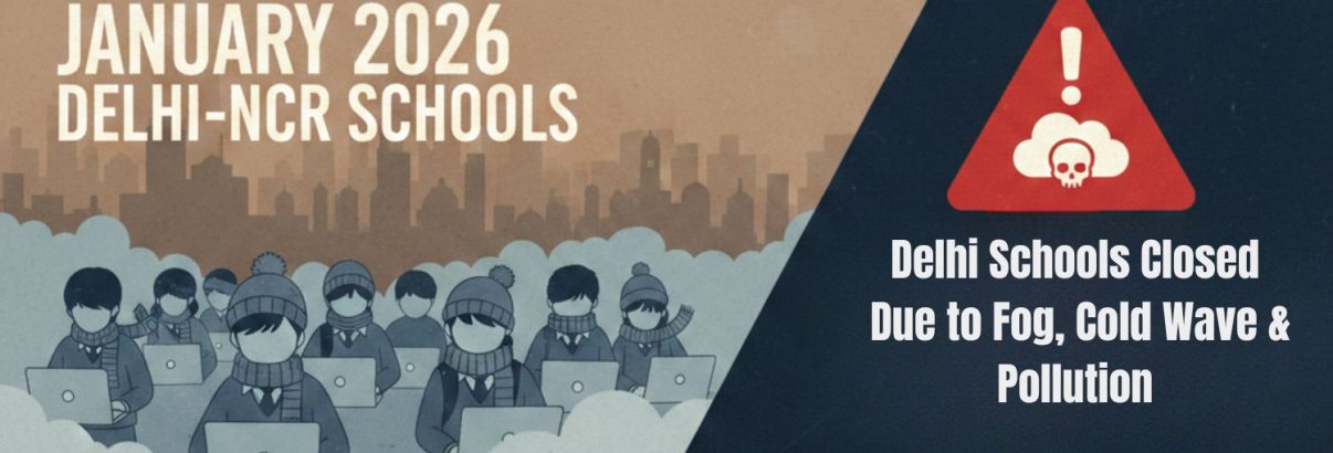 Delhi-NCR Schools face uncertainty, online classes, fog, pollution force prolonged Shutdowns in January 2026 (1)