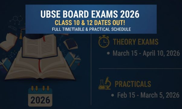 UBSE Class 10 and 12 Board Exam Dates 2026 Out Full Timetable and Practical Schedule