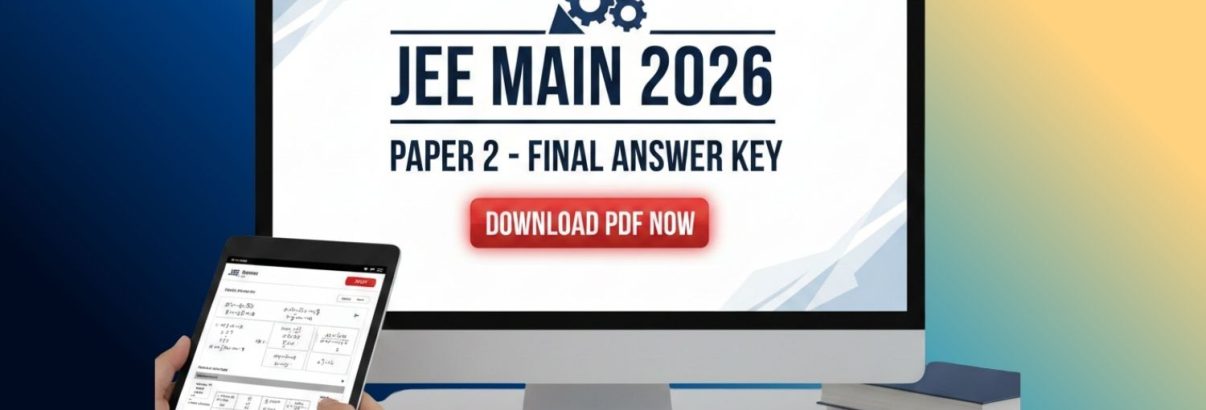 NTA has released the final answer key for JEE Main 2026 Paper 2 on February 23. Download the official PDF from jeemain.nta.nic.in and check updates on removed questions and result details.