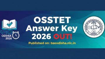 OSSTET Answer Key 2026 out on bseodisha.nic.in