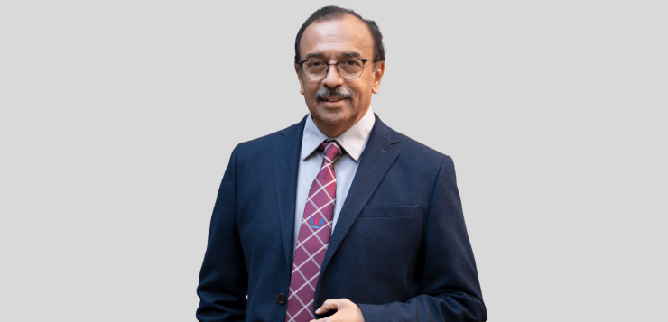 photo of dr. niranjan kumar, the vice-chancellor of sdm university