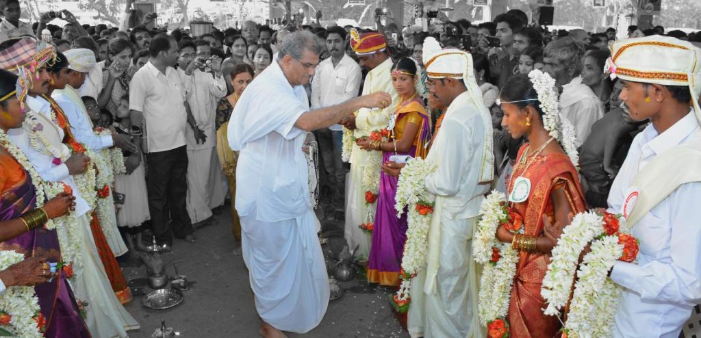 mass marriage ceremony conducted at sdm