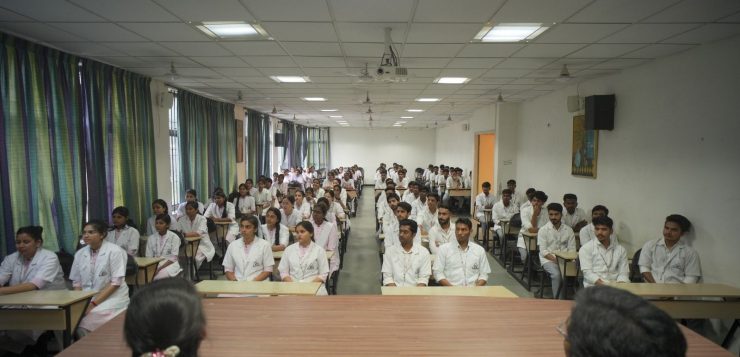 classroom at Acharya Institute of Health Sciences