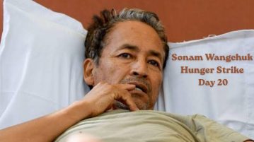 Image showing Sonam Wanchuk enters his 20th day of fast