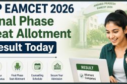 AP EAMCET 2026 Final Phase Seat Allotment Result Today